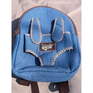 Naturally Kids Blue Back Pack Carries Stuff Animals Outside - Kids Ages 3-5 Nice